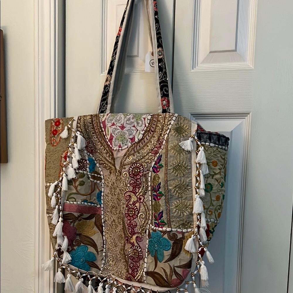 Bohemian Patchwork Tote Bag